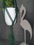 Kwietnik wiszący # 5, h 125 wewn/zewn. Makrama.