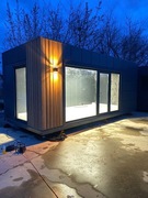 Kontener Handlowy 8x3 Pawilon Biurowy Usługowy Salon Kosmetyczny z wc 