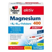 Doppelherz Magnez+B6+B12+Folian Direct w granulkach (40 szt)