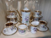 Komplet porcelanowy do kawy klasy vintage 55 lat 