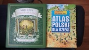 ATLAS POLSKI DLA DZIECI,  KSIĘŻNICZKA SŁOŃCA, TWARDA OPRAWA, STAN BDB.