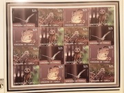 Tonga 2012  Mi   1797-800   ark  16 zn,  ptaki  440€  idealna ppozycja