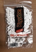 2.25zł /worek Filtry papierosowe Krypton Slim 6mm 200szt