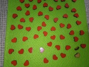 Serce serca mini ozdoba drewniane decoupage dekoracja czerwone 10szt