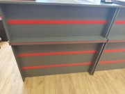 Biurka z nadstawką 2 sztuki szare