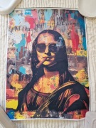 Plakat na płótnie mona lisa abstrakcja obraz