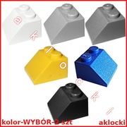 LEGO 3039 SKOS 45 2x2 biały czarny niebieski jasny ciemny szary żółty 2 szt