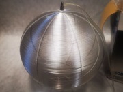 NOWA Metalowa srebrna lampa wisząca Wofi Modena