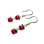 Fiolekart - Kolczyki, biżuteria artystyczna / Swarovski, motylki