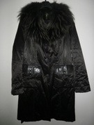 INSPIRE Płaszcz damski z lisem