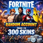 FORTNITE – LOSOWE KONTO | 1–300 SKINÓW 