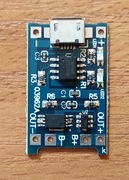 Moduł ładowania Li-Ion 18650 TP4056 z micro USB i zabezpieczeniem