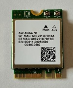 Karta WiFi Bluetooth Realtek RTL8852BE M.2 AW-XB547NF WiFi 6