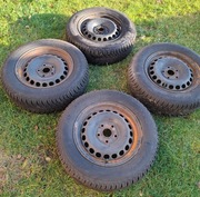 Felgi stalowe R15 5x112 z oponami zimowymi Fulda Montero 3