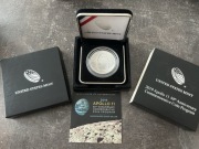 Srebrna moneta z okazji 50. rocznicy misji Apollo 11 z