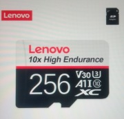 Karta pamięci MicroSD Lenovo 256GB-10xHigh Endurance V30 A 1 I XC+adapter