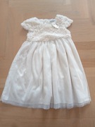 George ecru sukienka futerko święta 104 110