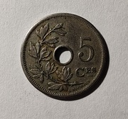 Belgia 5 centymów, 1905 r. Napis „BELGIQUE”  (S63)