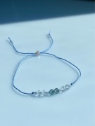 Bransoletka fluoryt akwamaryn