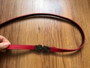 Accessorize czerwony pasek do sukienki róża