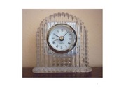 Zegar quartz, mały kominkowy w szkle
