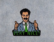Unikatowa nowa przypinka igłowa Borat , Sacha Baron Cohen, Ali G  Very Nice