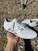 Oryginalne Buty ADIDAS Taekwondo 41 Białe Srebrne Paski Skóra Vintage