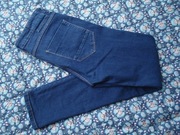 Męskie spodnie jeansy River Island skinny slim granatowe pas 84cm