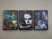 Filmy DVD, pakiet 5 horrorów na 3 płytach DVD 