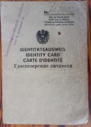 Identitats ausweis 1948 Austria dowód osobisty 