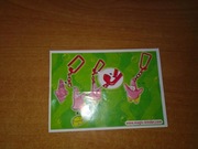 Instrukcja obsługi ulotka karteczka od kinder niespodzianki Spongebob