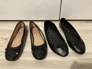 BUTY czółenka BALERINY czarne r 37 + drugie gratis