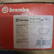 Klocki hamulcowe brembo p85075  przód  audi seat wv