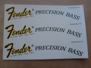 Fender Precision  Bass Logo Dekal
