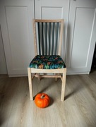 krzesło krzesełko ikea norrnas brzoza drewno naturalne siedzisko boho 