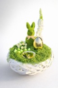 Stroik Wielkanocny na stół Zając Zielony 