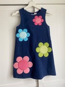 GYMBOREE Sztruksowa sukienka z kwiatkami dla dziewczynki (9)