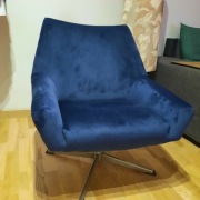 Fotel muszelka PRL obrotowy  DDR NRD