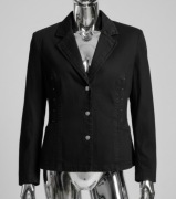 Lafei Nier elastyczny jeansowy żakiet cyrkonie 6xl 48 50