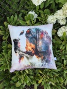 Poduszka z psem  38 x 38 cm  urodziny dekoracja prezent piesek