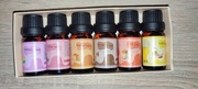100 % Naturalne olejki eteryczne aromaterapia 6 x10 ml zapachowe PATYCZKI