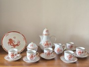 Porcelana PGH Rzemiosło Meissen - Zestaw kawowy ( Mokka ) 