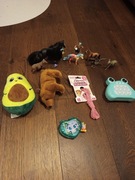 zestaw Schleich 7 zwierzątek + Magic Pops + nowa skakanka i inne