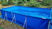 Basen Bestway 400x211x81 + pompa, drabinka i akcesoria | komplet