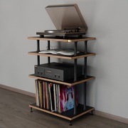 Szafka audio regał hifi na gramofon stojak na winyle