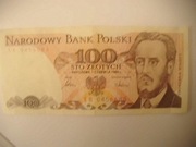 POLSKA BANKNOT PRL 100 zł 1986 r. seria SB
