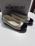Kornecki 4434 Balerinki baleriny dziewczęce półbuty beżowy r.31 