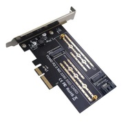 Karta adapter SSD M.2 PCIe NVME na PCIe + M.2 SATA