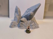 Zaginione miasto (Kataklizm) Duża skała 1 RPG D&D Makieta Diorama