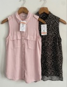 Zestaw dwóch bluzek damskich młodzieżowych Sinsay koszule letnie wiskoza XS